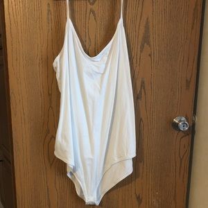 Torrid White Foxy Cami Bodysuit